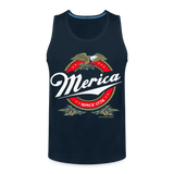 Merica Beer Parody 4th of July Patriotic Men’s Premium Tank