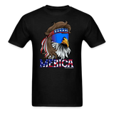 Merica Mullet Eagle Funny 4th of July T-Shirt