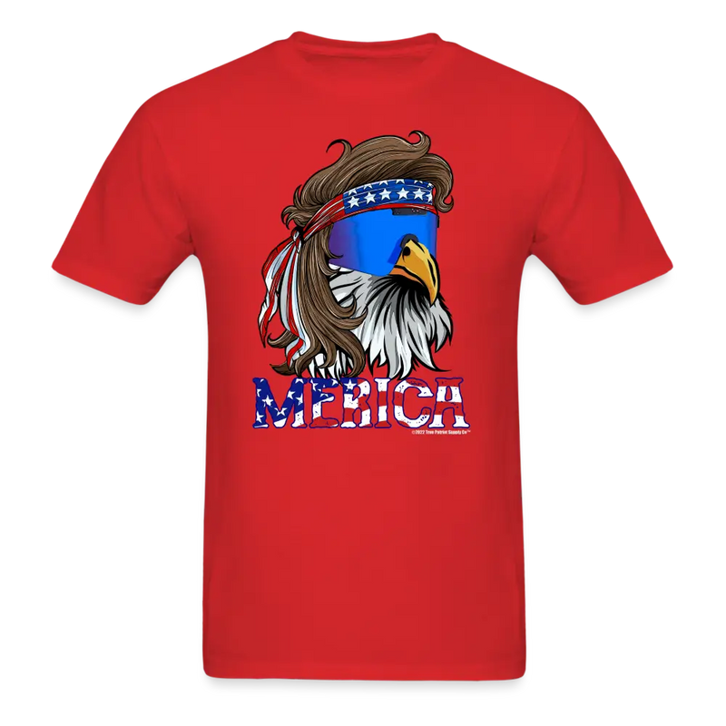 Merica Mullet Eagle Funny 4th of July T-Shirt