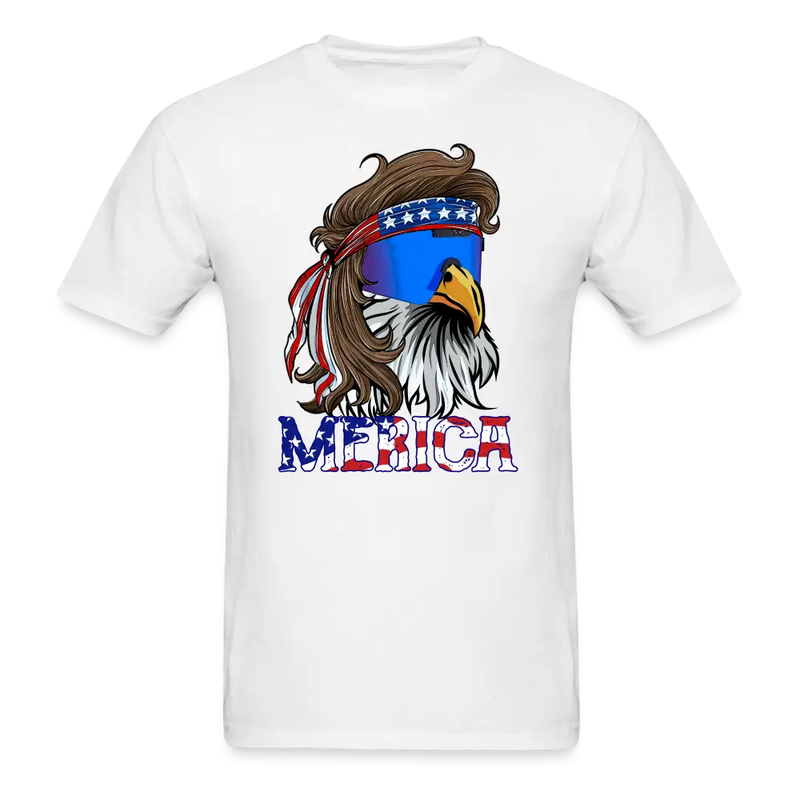 Merica Mullet Eagle Funny 4th of July T-Shirt