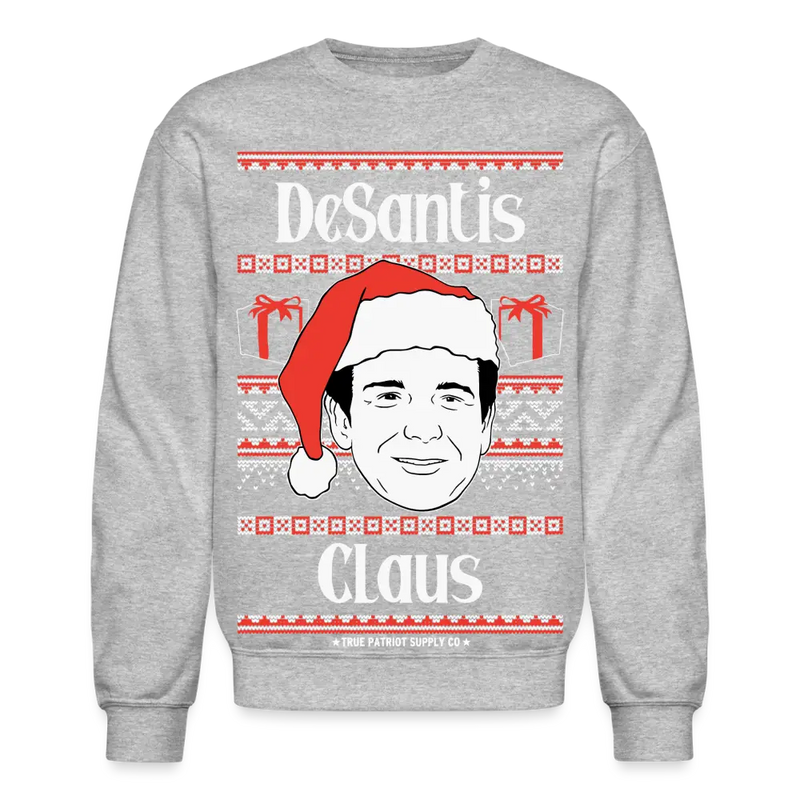 Ron DeSantis Claus Ugly Christmas Sweater Unisex Crewneck Sweatshirt