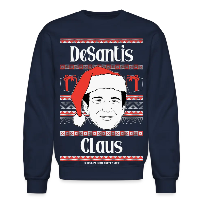 Ron DeSantis Claus Ugly Christmas Sweater Unisex Crewneck Sweatshirt