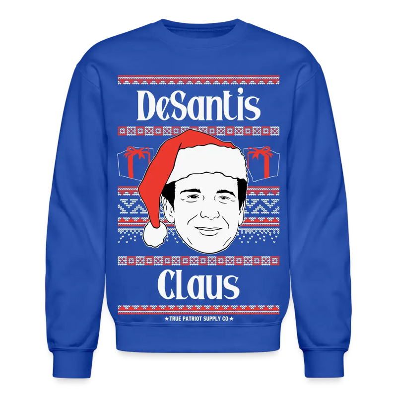 Ron DeSantis Claus Ugly Christmas Sweater Unisex Crewneck Sweatshirt