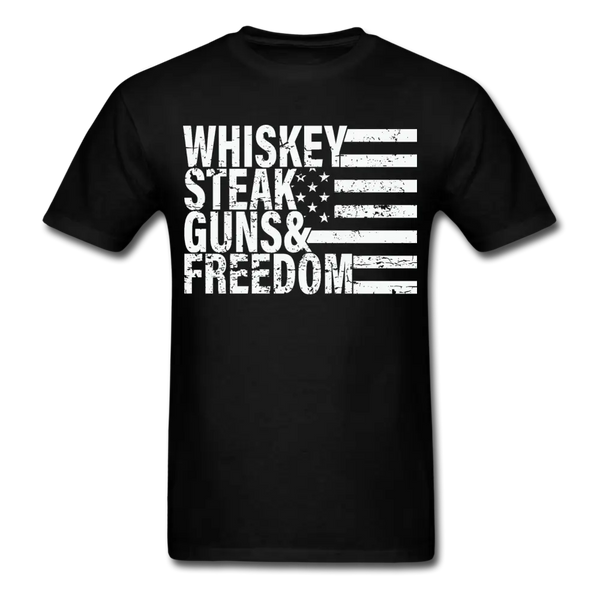 Whiskey Steak Guns & Freedom T-Shirt