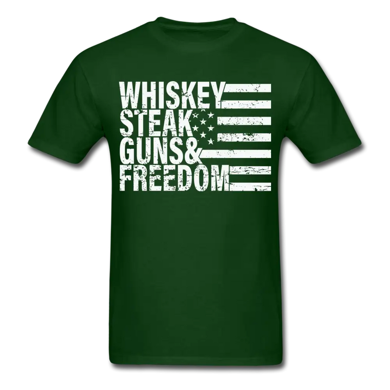 Whiskey Steak Guns & Freedom T-Shirt