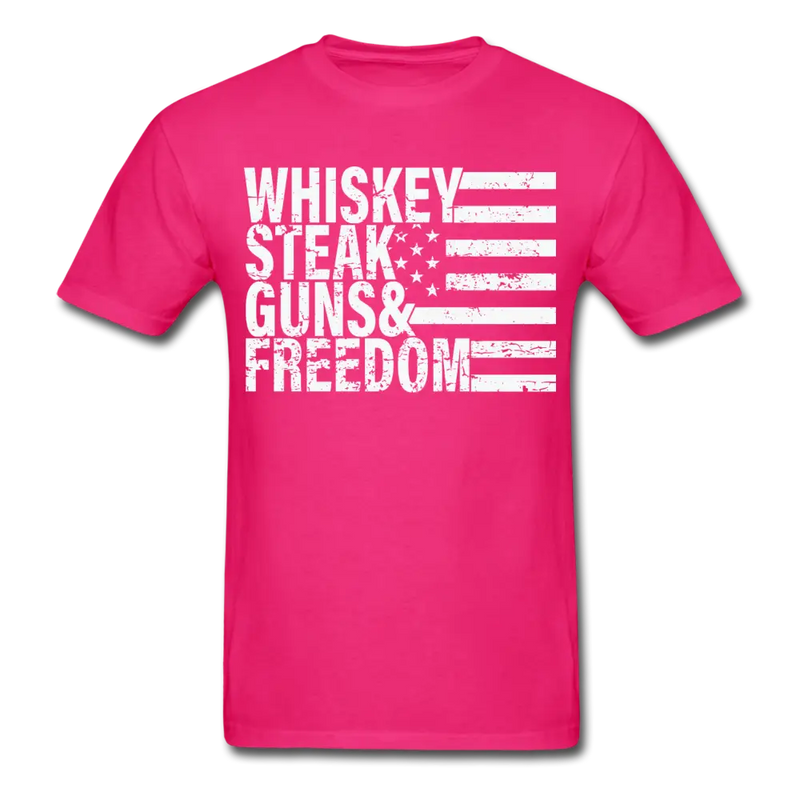 Whiskey Steak Guns & Freedom T-Shirt