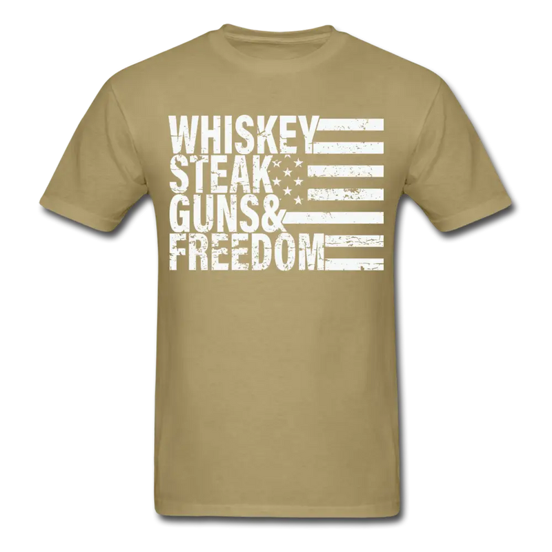 Whiskey Steak Guns & Freedom T-Shirt