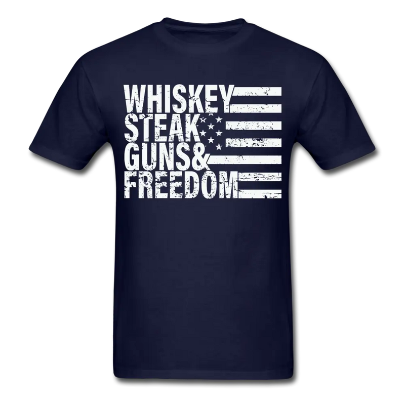 Whiskey Steak Guns & Freedom T-Shirt