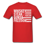 Whiskey Steak Guns & Freedom T-Shirt